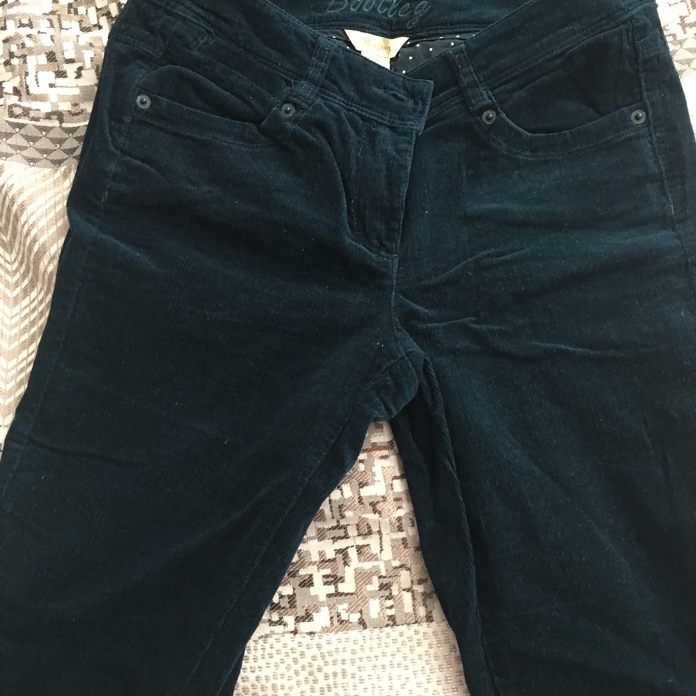 Monsoon velvet pants size 4 US in Blue teal